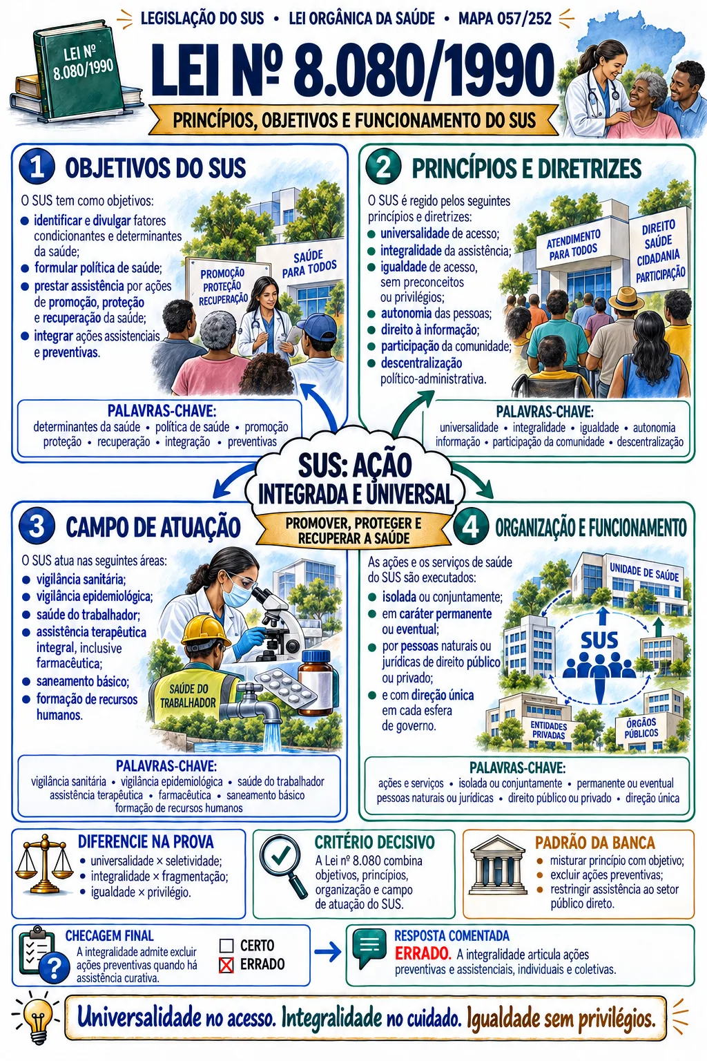 Mapa visual de Legislação do SUS