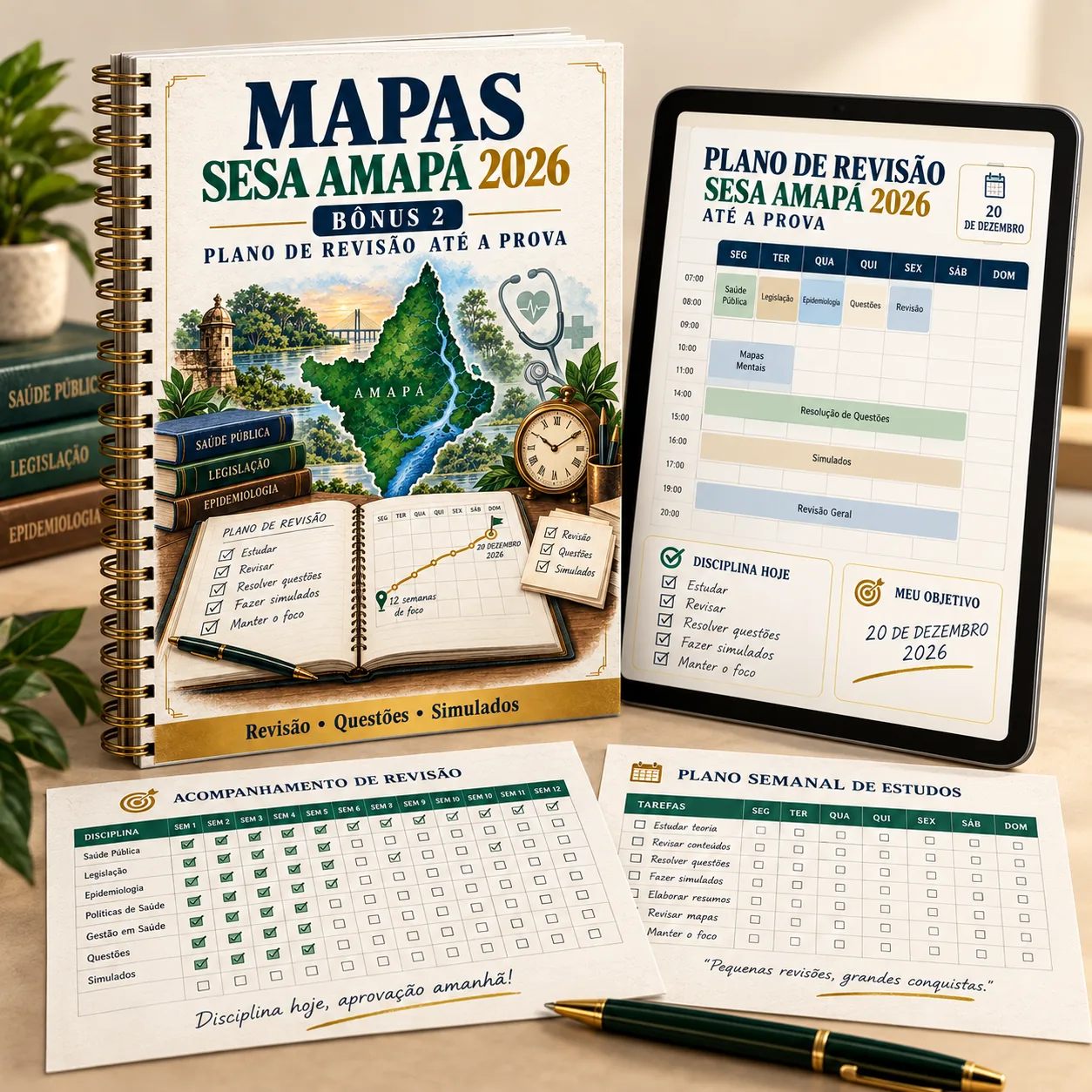 Mockup do bônus Plano de Revisão